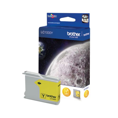 BROTHER Cartucho tinta  Amarelo MFC/DCP-130C/240C/330C/ 440CN/660CN/ 750CW, , Brother , BROLC1000Y , 4977766643962